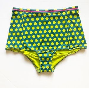 Nanette LePore M High Waisted PolkaDot Bikini Bottom